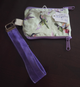 2ZCP/L 2 Pocket Zipper Coin Pouch/Lanyard